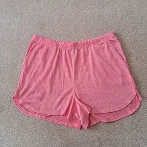BCBGMaxAzria Pink Pajama Shorts Soft Comfy Women's Size M/L Pockets